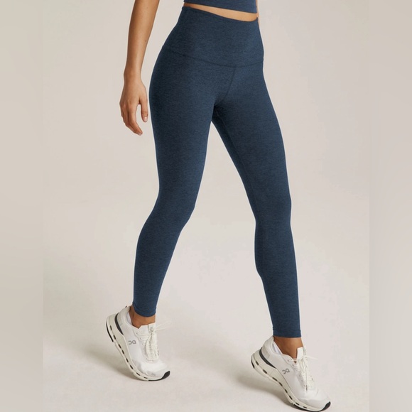 Beyond Yoga Spacedye Caught The Midi High Waisted Legging Nocturnal Navy Small - Picture 2 of 7